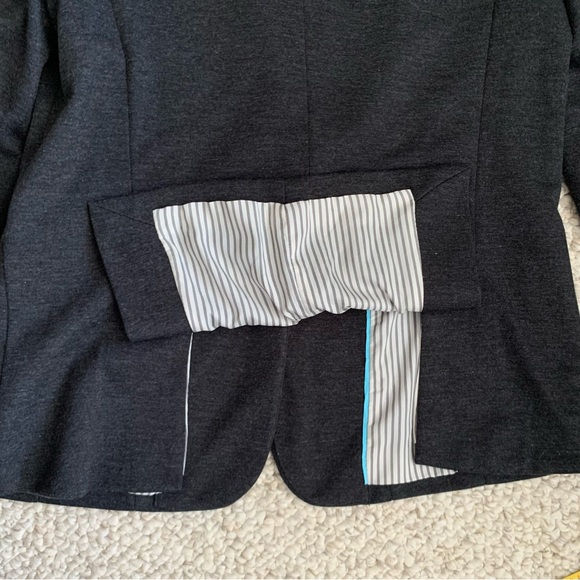 Gray knit blazer - Picture 3 of 5